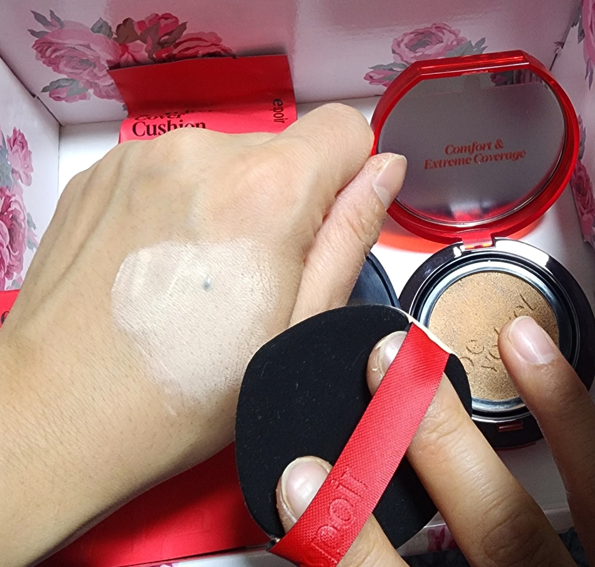 ビーベルベットカバークッション/espoir/クッションファンデーションを使ったクチコミ（3枚目）
