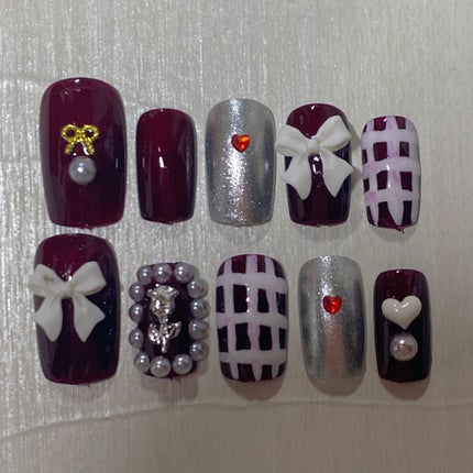 ネイルパーツ/セリア/ネイルチップ・パーツを使ったクチコミ(2枚目)