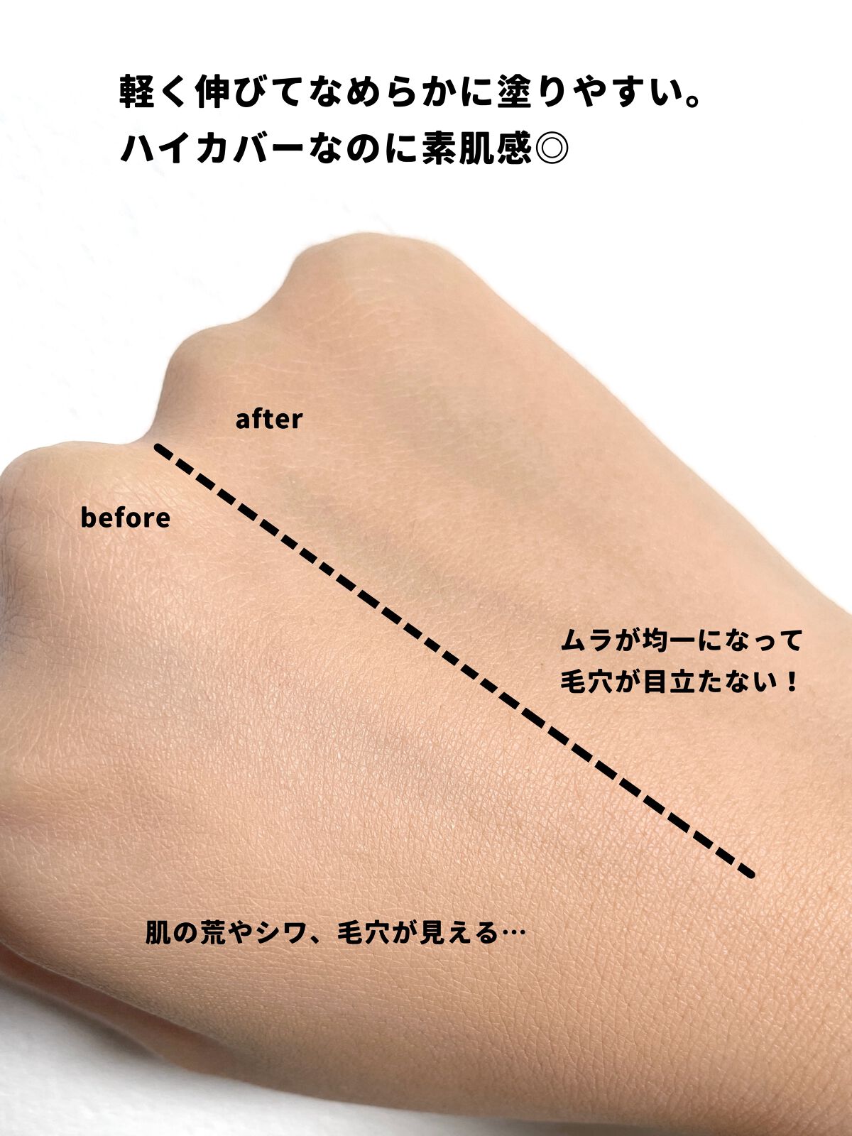 (旧)アンリミテッド ラスティング フルイド/shu uemura/リキッドファンデーションを使ったクチコミ(4枚目)