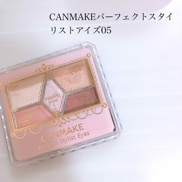 CANMAKE パーフェクトスタイリストアイズ05

……………………………………………………………………

💌point💌

全体的にピンクみがかってる

ラメ、パール感がかわいい

捨て色なし

こ