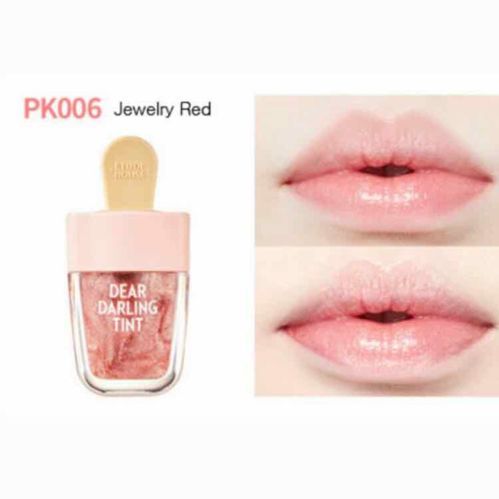 ディアダーリン ウォータージェルティント （アイスティント）/ETUDE/口紅を使ったクチコミ（2枚目）