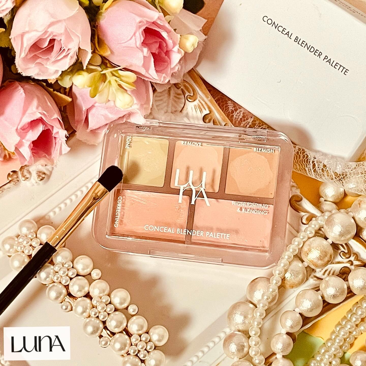 コンシールブレンダーパレット/LUNA/パレットコンシーラーを使ったクチコミ（2枚目）