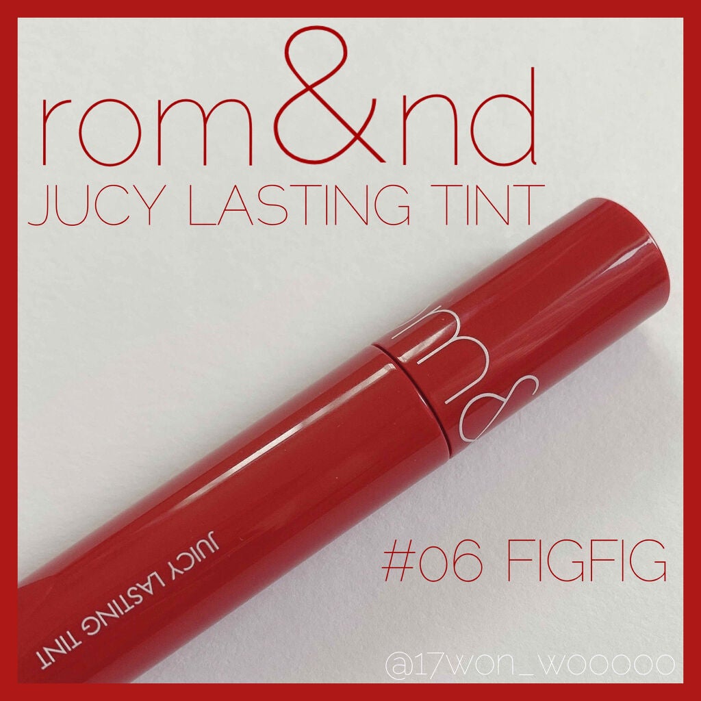 ジューシーラスティングティント/rom&nd/リップティントを使ったクチコミ(1枚目)