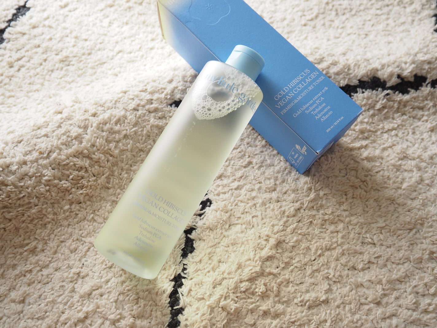 ゴールドヒビスカスヴィーガンコラーゲン弾力水分トナー/my little garden/化粧水を使ったクチコミ(4枚目)