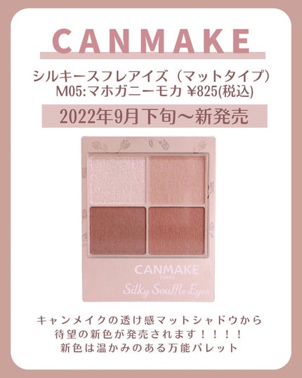 シルキースフレアイズ(マットタイプ)/キャンメイク/アイシャドウパレットを使ったクチコミ(2枚目)