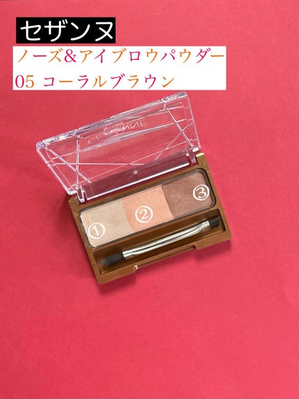 ノーズ&アイブロウパウダー/CEZANNE/パウダーアイブロウを使ったクチコミ(2枚目)