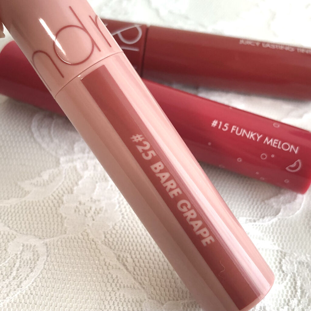 ジューシーラスティングティント/rom&nd/リップティントを使ったクチコミ（1枚目）