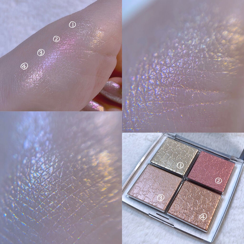 ディオール バックステージ フェイス グロウ パレット/Dior/ハイライトを使ったクチコミ(4枚目)