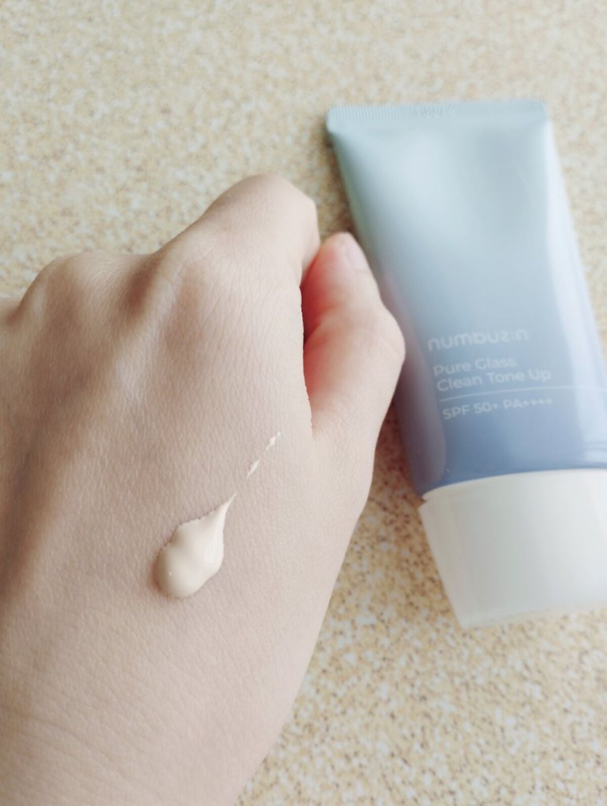 1番 ガラス玉トーンアップクリーム/numbuzin/日焼け止めクリームを使ったクチコミ(1枚目)