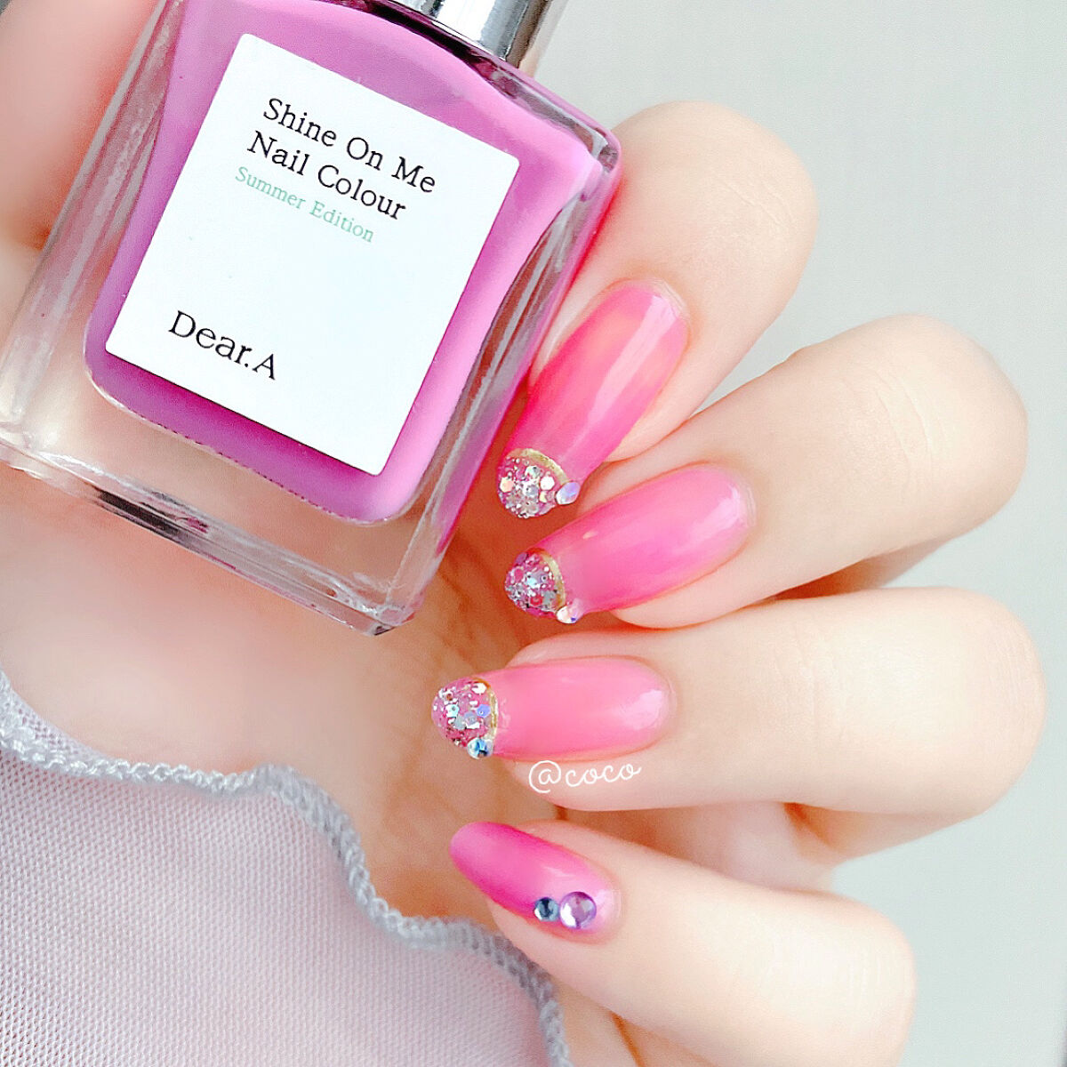 クイッククリスタルコートⅡ/ネイリスト/ネイルトップコートを使ったクチコミ（2枚目）