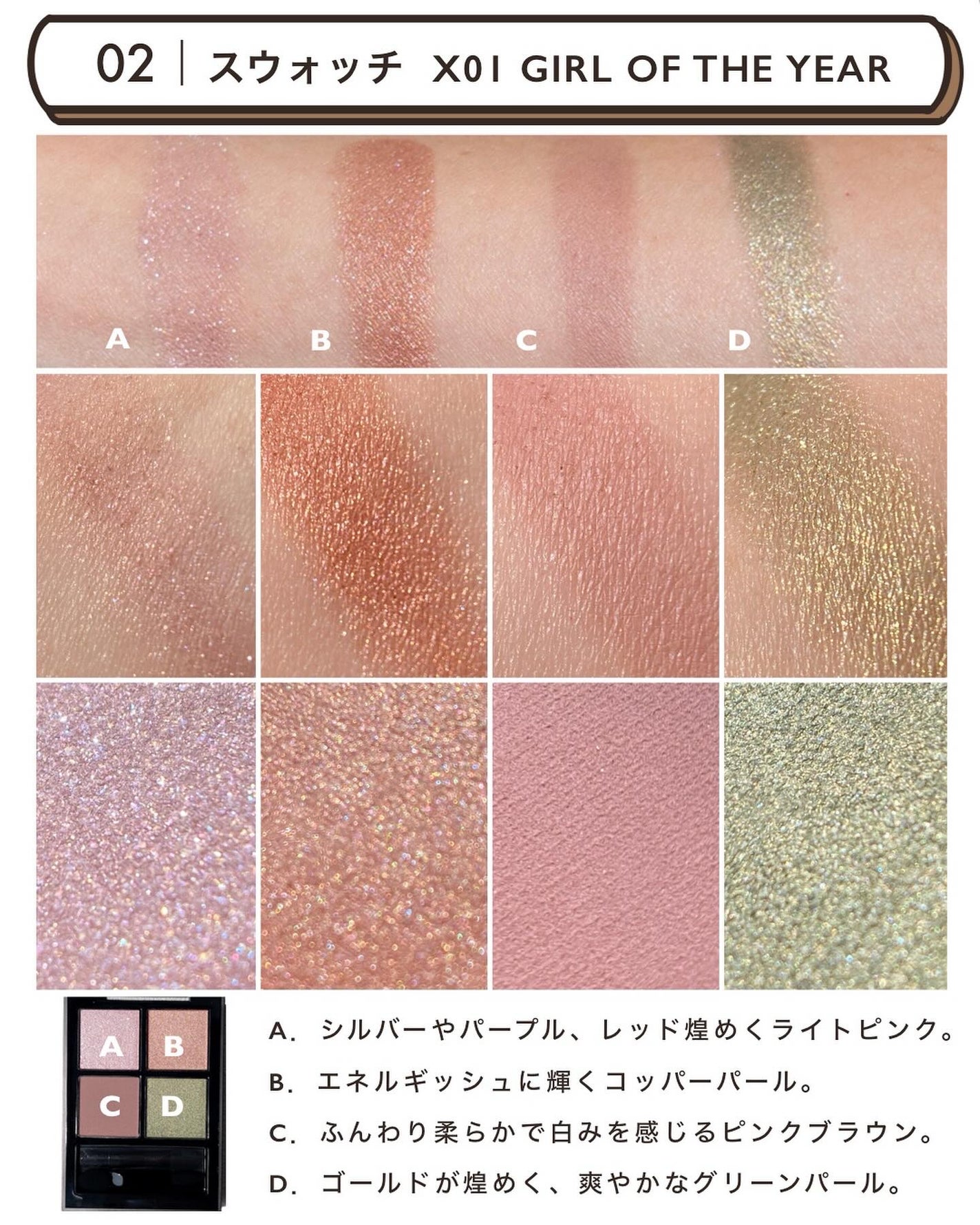 THREE スターゲージング アイシャドウクアッド/THREE/アイシャドウパレットを使ったクチコミ(4枚目)