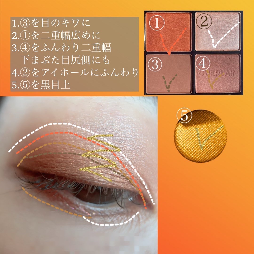 オンブル ジェ 910 アンドレスド ブラウン/GUERLAIN/アイシャドウパレットを使ったクチコミ（2枚目）