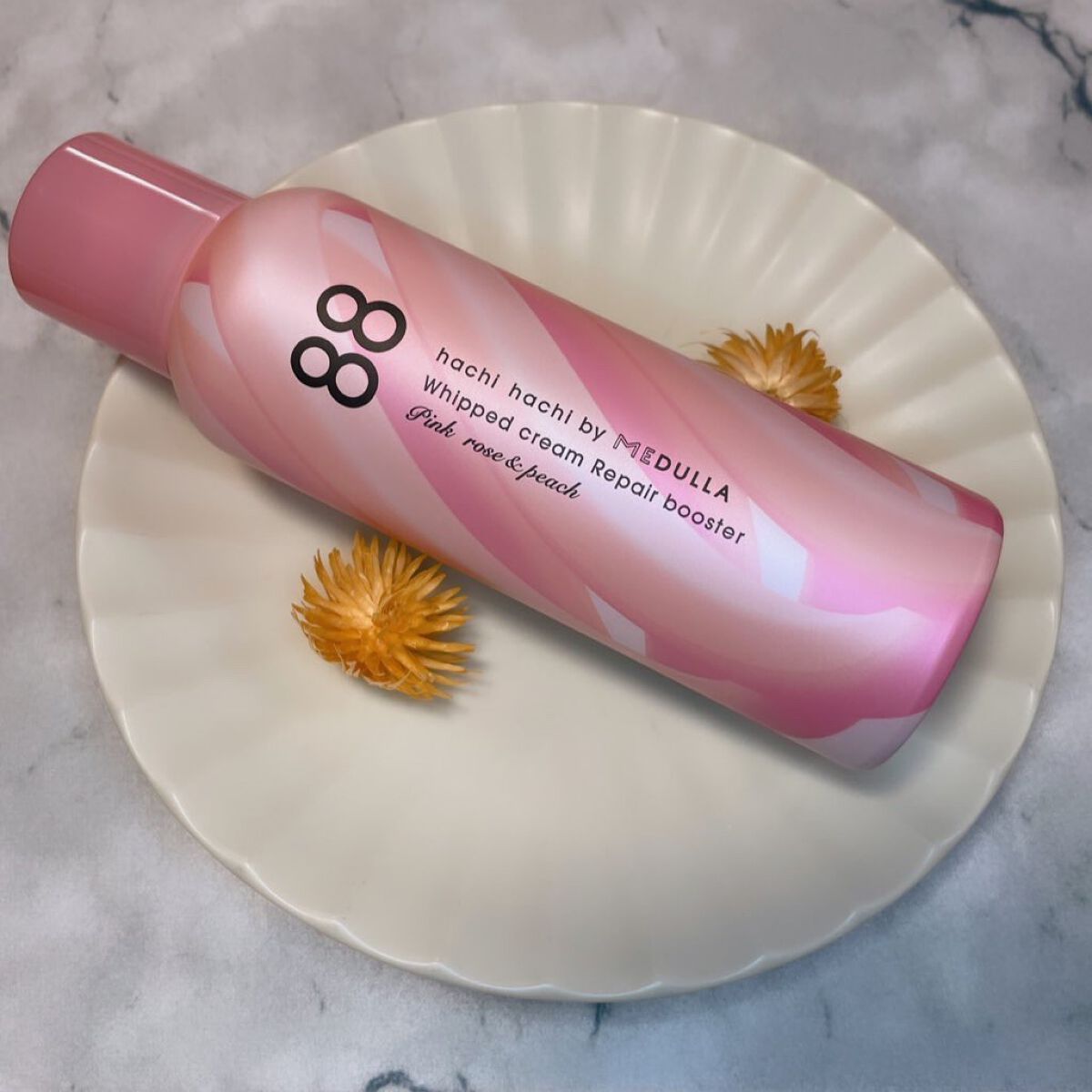 ホイップクリームリペアブースター PINK RosePeach/88 by MEDULLA/洗い流すヘアトリートメントを使ったクチコミ（1枚目）