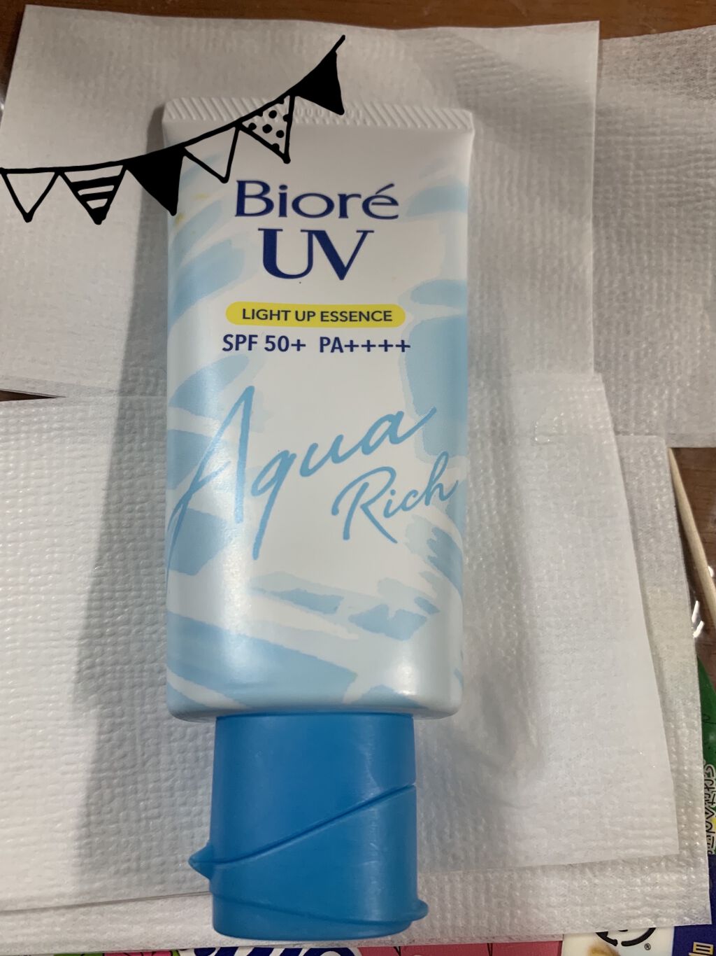 ビオレUV アクアリッチ ライトアップエッセンス/ビオレ/日焼け止めクリームを使ったクチコミ（1枚目）