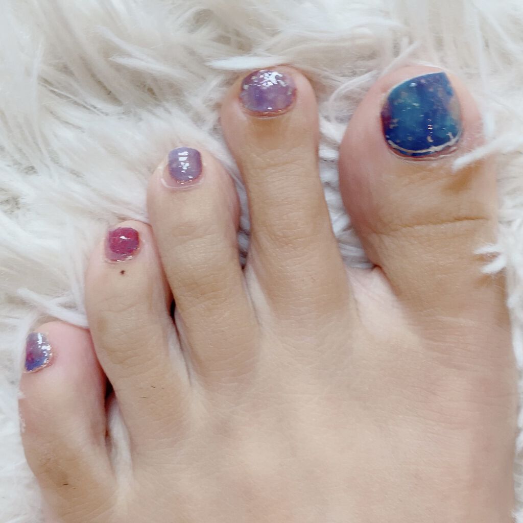 ネイルシール/Qoo10/ネイルシールを使ったクチコミ（3枚目）