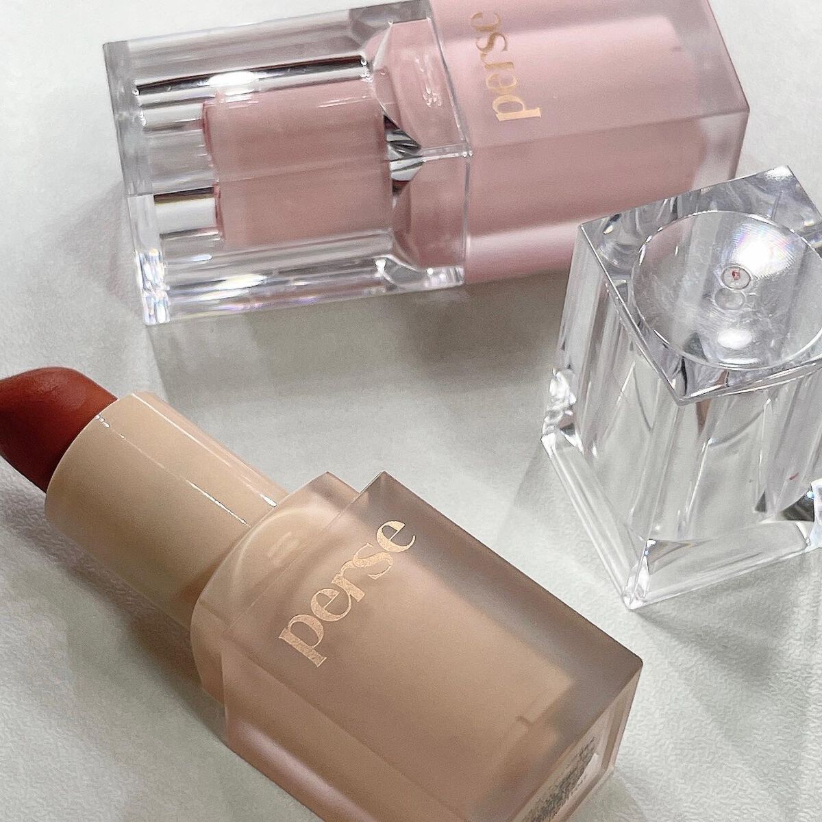 ベルベットフィックスリップバーム 03 CHILI ORANGE/perse/リップバームを使ったクチコミ（3枚目）