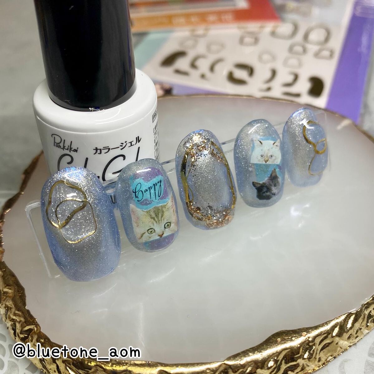 ネイルシール/キャンドゥ/ネイルシールを使ったクチコミ(4枚目)