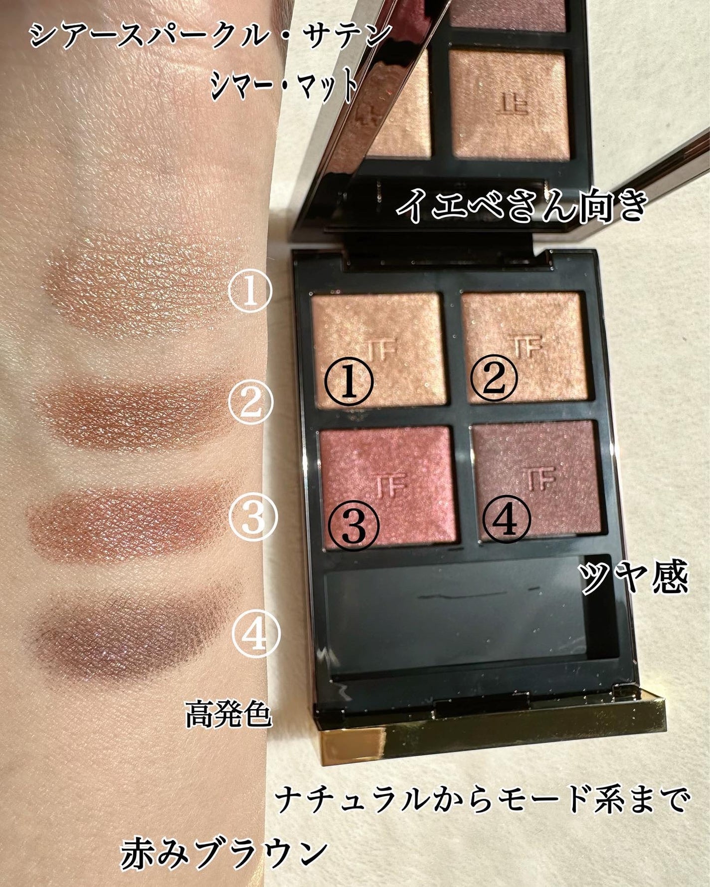 アイ カラー クォード/TOM FORD BEAUTY/アイシャドウパレットを使ったクチコミ(4枚目)