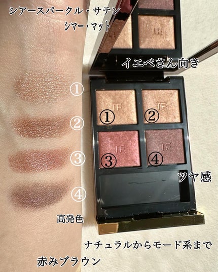 アイ カラー クォード/TOM FORD BEAUTY/アイシャドウパレットを使ったクチコミ(4枚目)