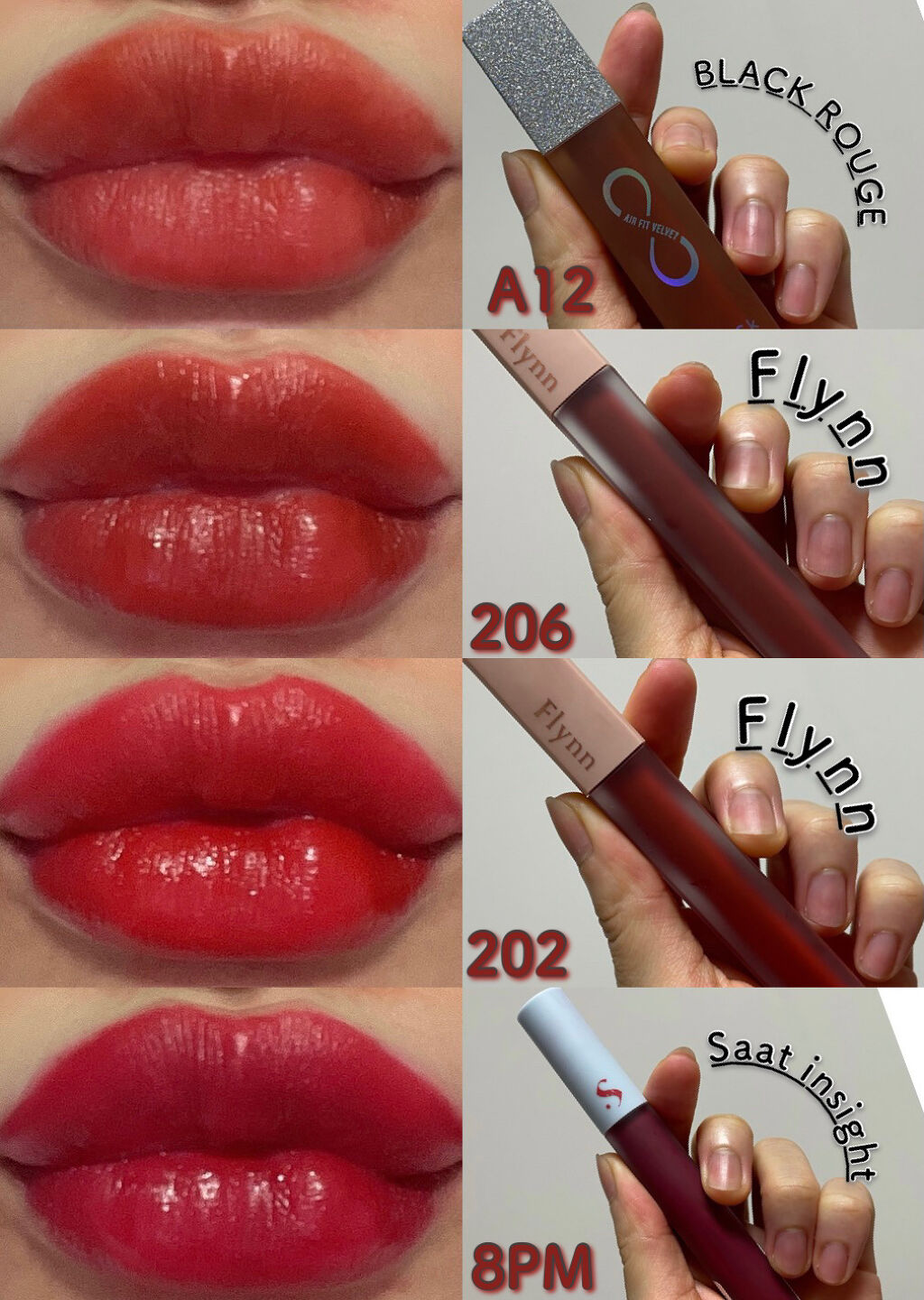 オールタイム ムード ベルベットティント サマータイムエディション 8PM 夏の夕暮れは遅いという事〈クールレッド〉/saat insight/リップティントを使ったクチコミ（1枚目）