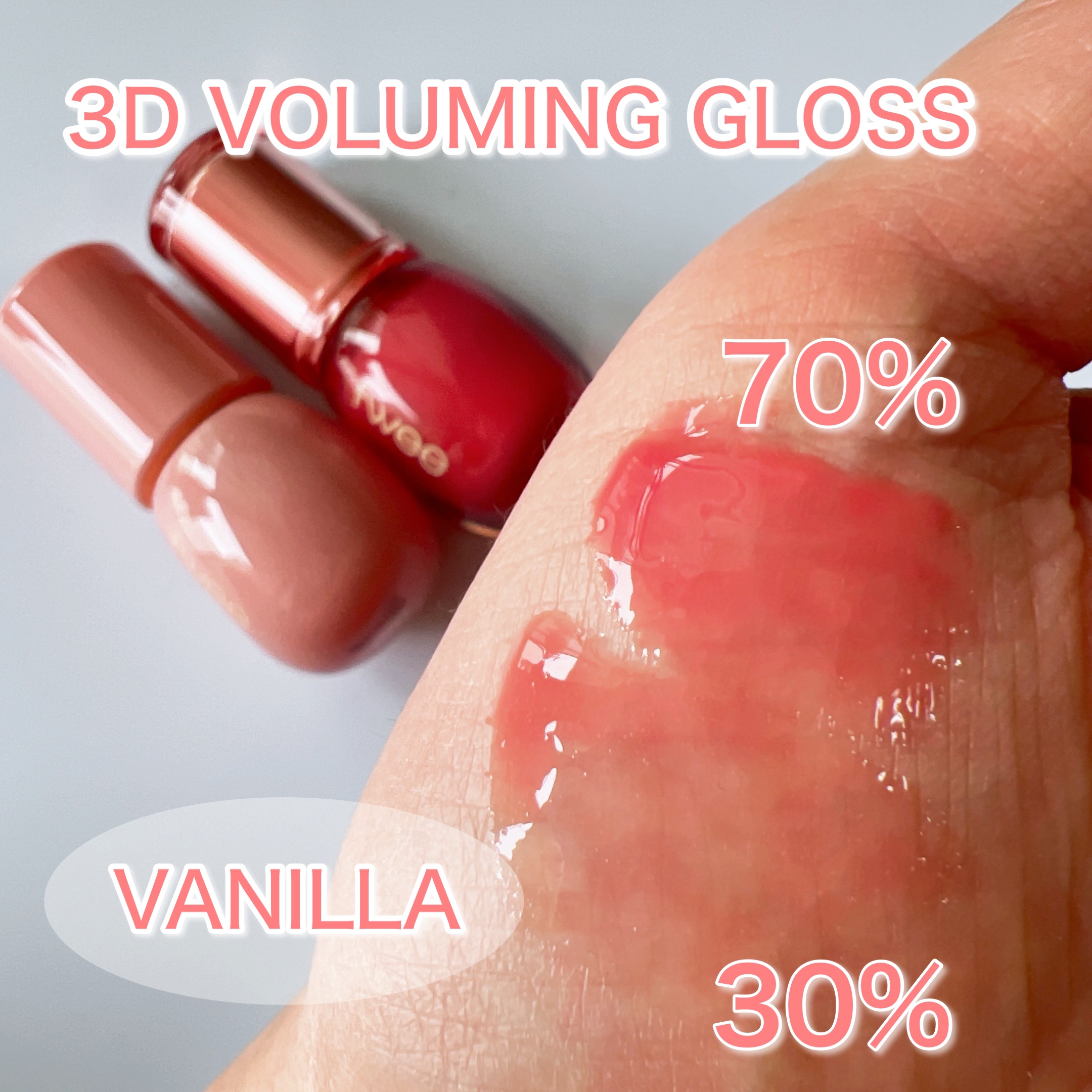 フィー 3Dボリューミンググロス/fwee/リップグロスを使ったクチコミ（2枚目）