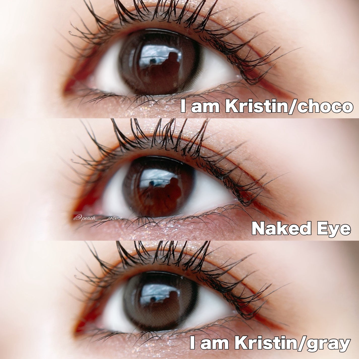 I am Kristin/Hapa kristin/1ヶ月(1MONTH)カラコンを使ったクチコミ(5枚目)