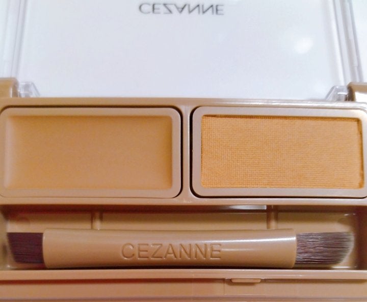 アイブロウワックス&パウダー/CEZANNE/アイブロウを使ったクチコミ(2枚目)