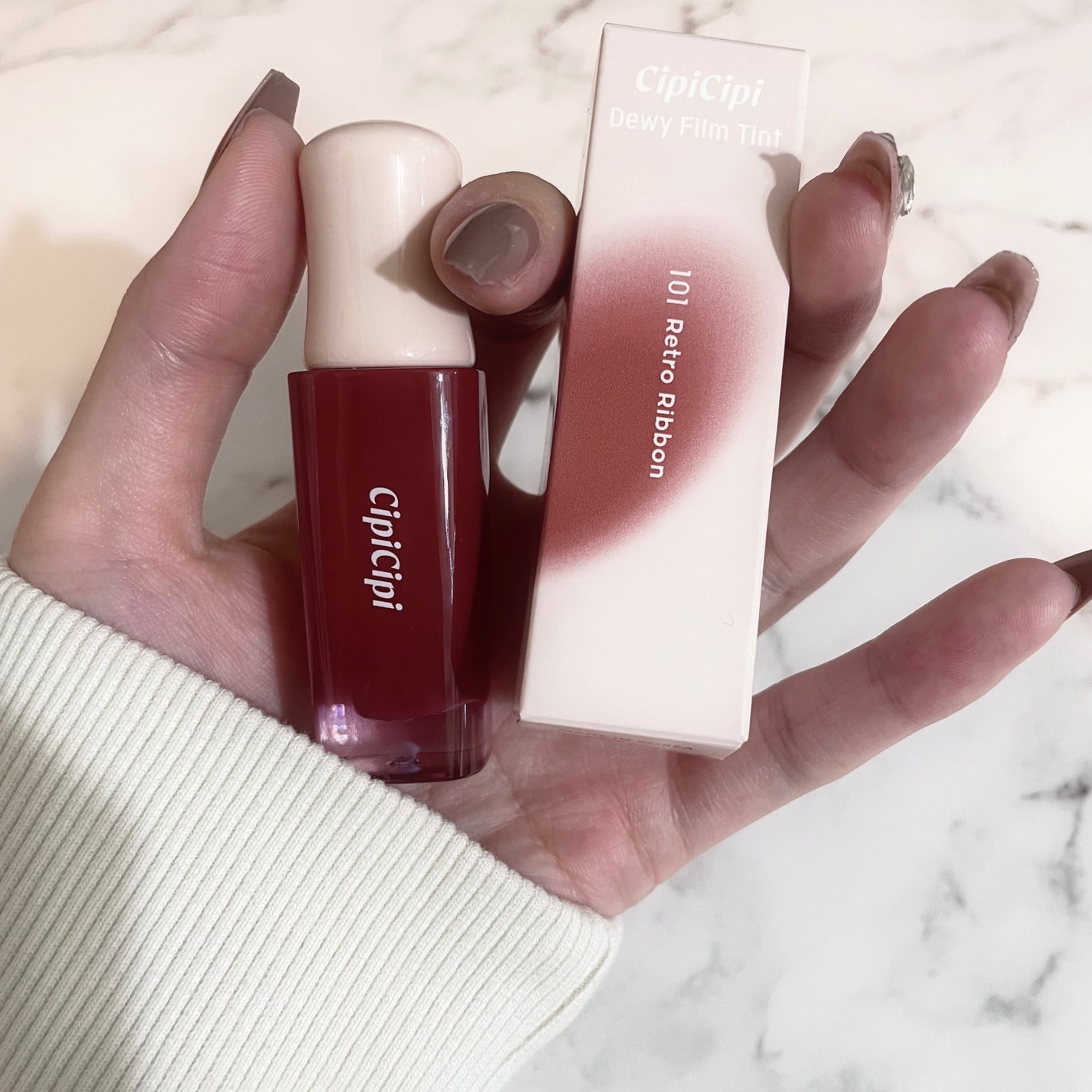 デューイフィルムティント/CipiCipi/リップティントを使ったクチコミ(2枚目)