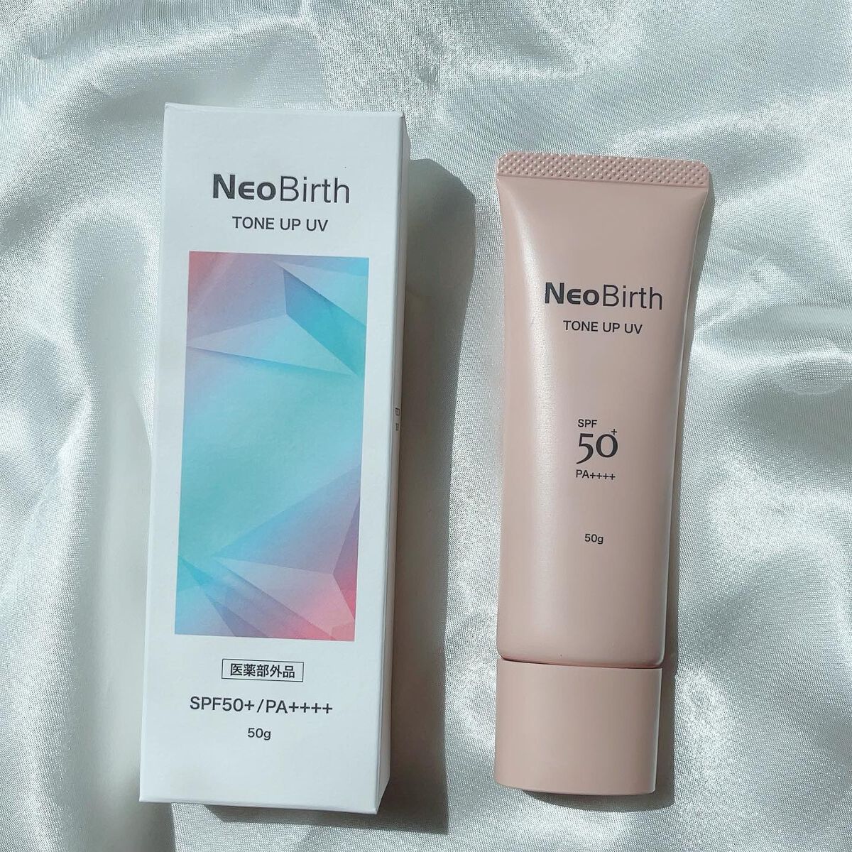 ネオバース プロテクト UV トーンアップ SPF50+PA++++ (医薬部外品)/NeoBirth./日焼け止めクリームを使ったクチコミ（2枚目）