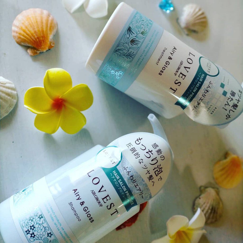 エアリーアンドグロス シャンプー／トリートメント /LOVEST by air Salon Quality Hair Care/市販シャンプーを使ったクチコミ（1枚目）