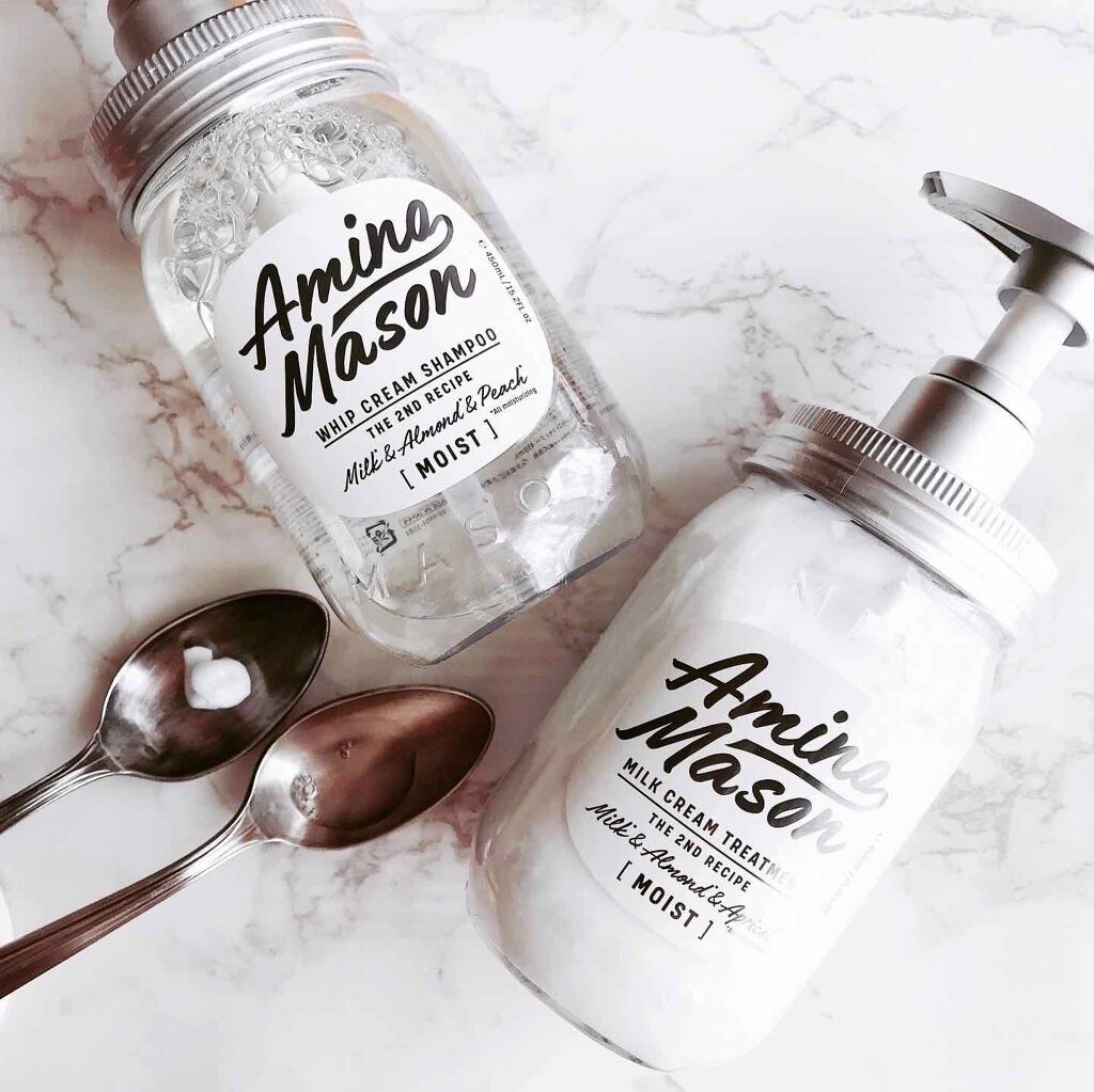 アミノメイソン ディープモイスト ホイップクリーム シャンプー/ミルククリーム ヘアトリートメント/アミノメイソン/市販シャンプーを使ったクチコミ（2枚目）