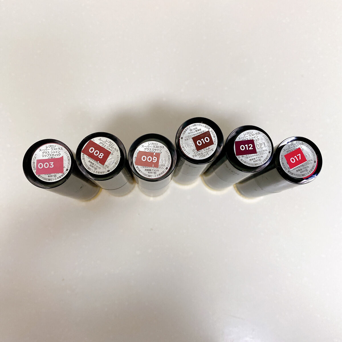 レブロン スーパー ラストラス グラス シャイン リップスティック 008 ラム レーズン/REVLON/口紅を使ったクチコミ（2枚目）