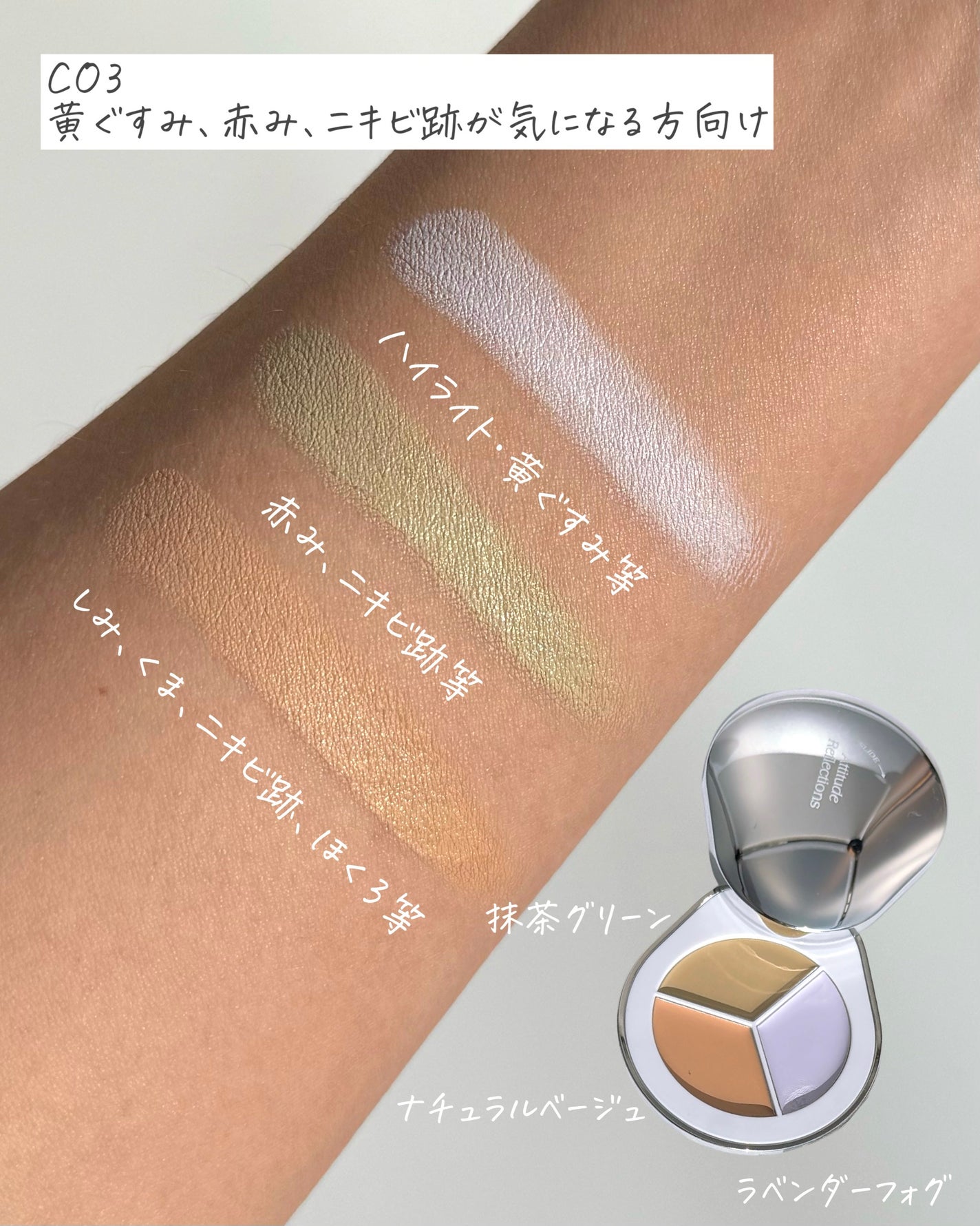 パーフェクトカバー コンシーラーパレット/Dear.A/パレットコンシーラーを使ったクチコミ(4枚目)