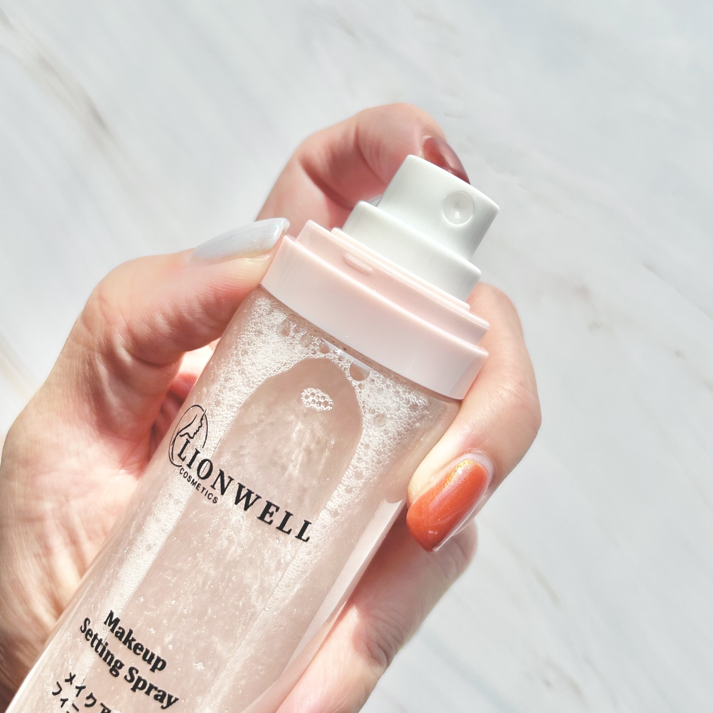 メイクアップ キープ ミスト 01 シマー/LionWell（ライオンウェル）/フィックスミストを使ったクチコミ（2枚目）