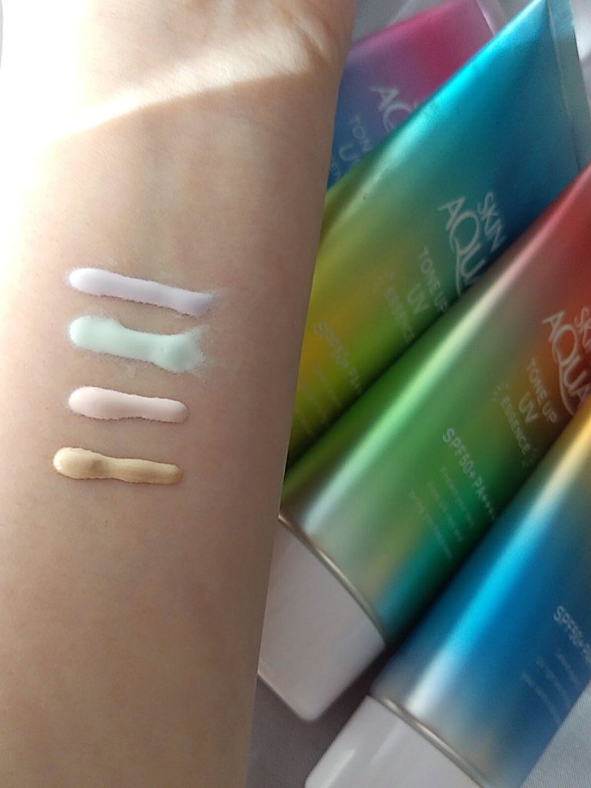 スキンアクア トーンアップUVエッセンス/スキンアクア/日焼け止めクリームを使ったクチコミ（3枚目）