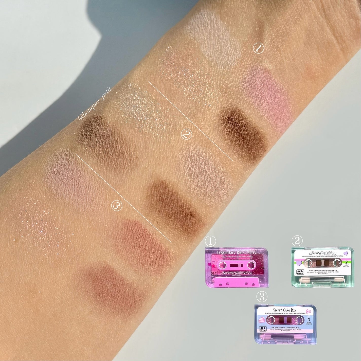 プレイカラーアイズミニ リプレイコレクション/ETUDE/アイシャドウパレットを使ったクチコミ(5枚目)