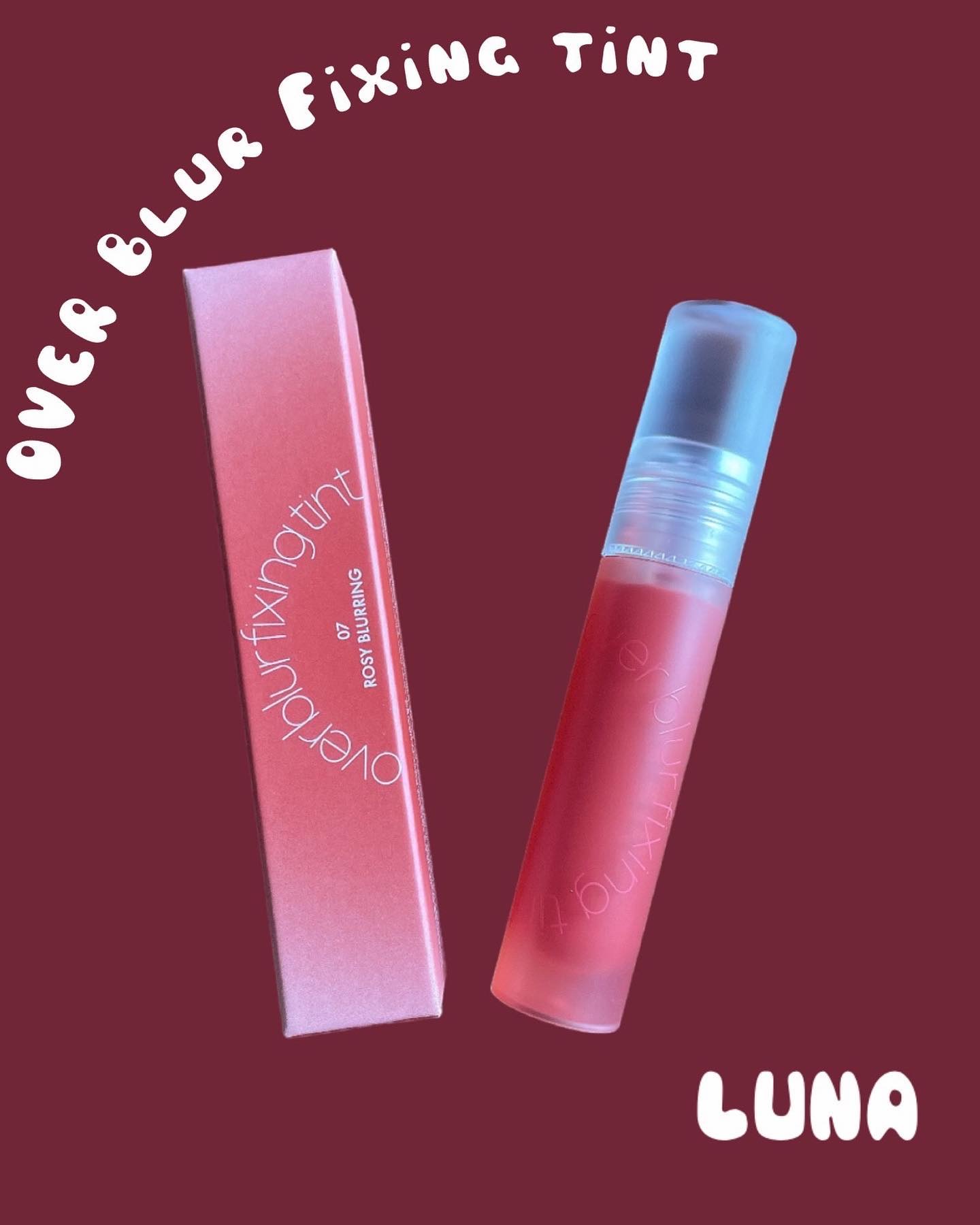 オーバーブラーフィクシングティント/LUNA/リップティントを使ったクチコミ（1枚目）