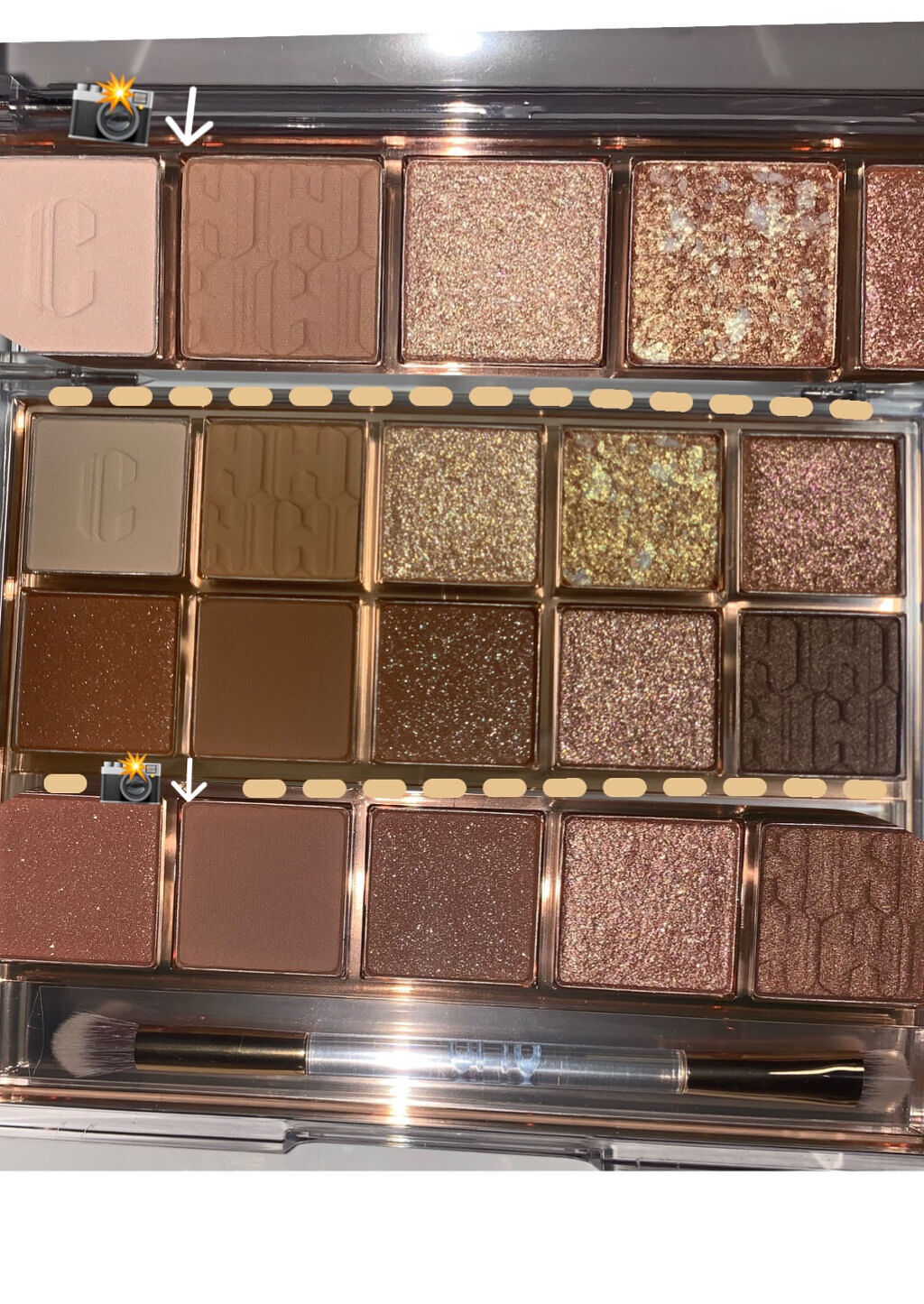 プロ アイ パレット 02 BROWN CHOUX(AD)(日本限定デザイン)/CLIO/アイシャドウパレットを使ったクチコミ（2枚目）