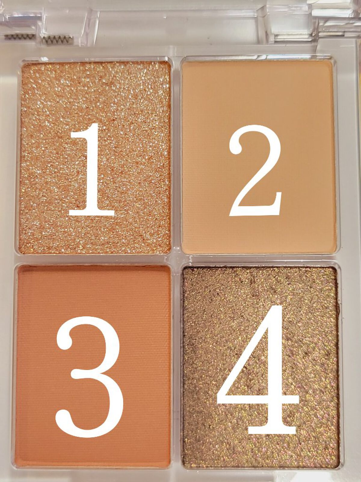 4色アイシャドウパレット 07 フィエルテノアール/aZTK/アイシャドウパレットを使ったクチコミ（2枚目）