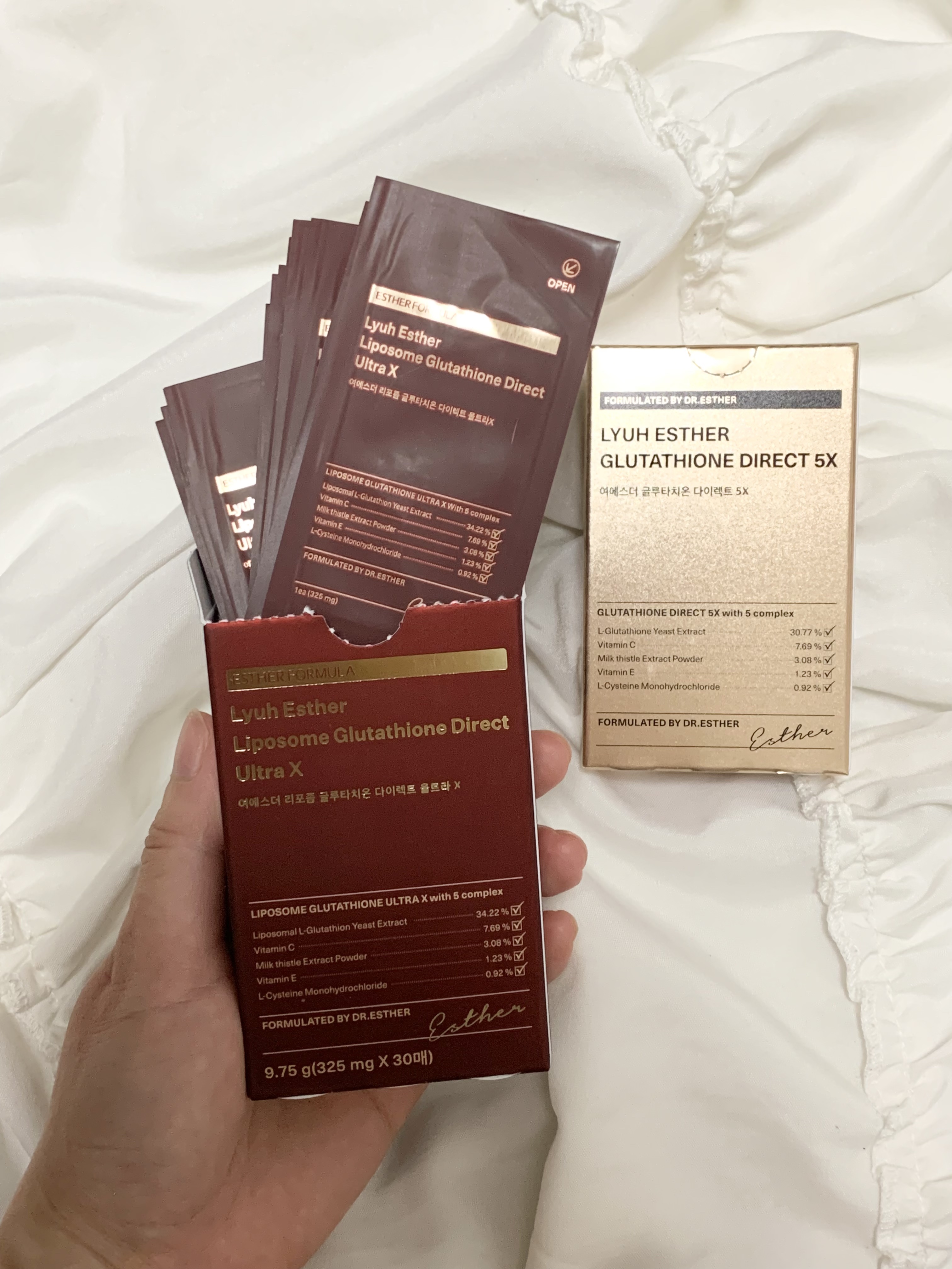 ヨエスターグルタチオンダイレクト５X/ESTHER FORMULA/美容サプリメントを使ったクチコミ（2枚目）