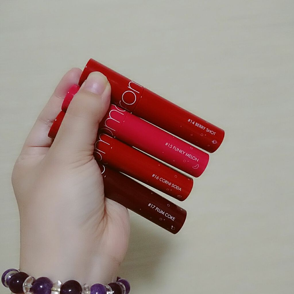 ジューシーラスティングティント/rom&nd/リップティントを使ったクチコミ(1枚目)