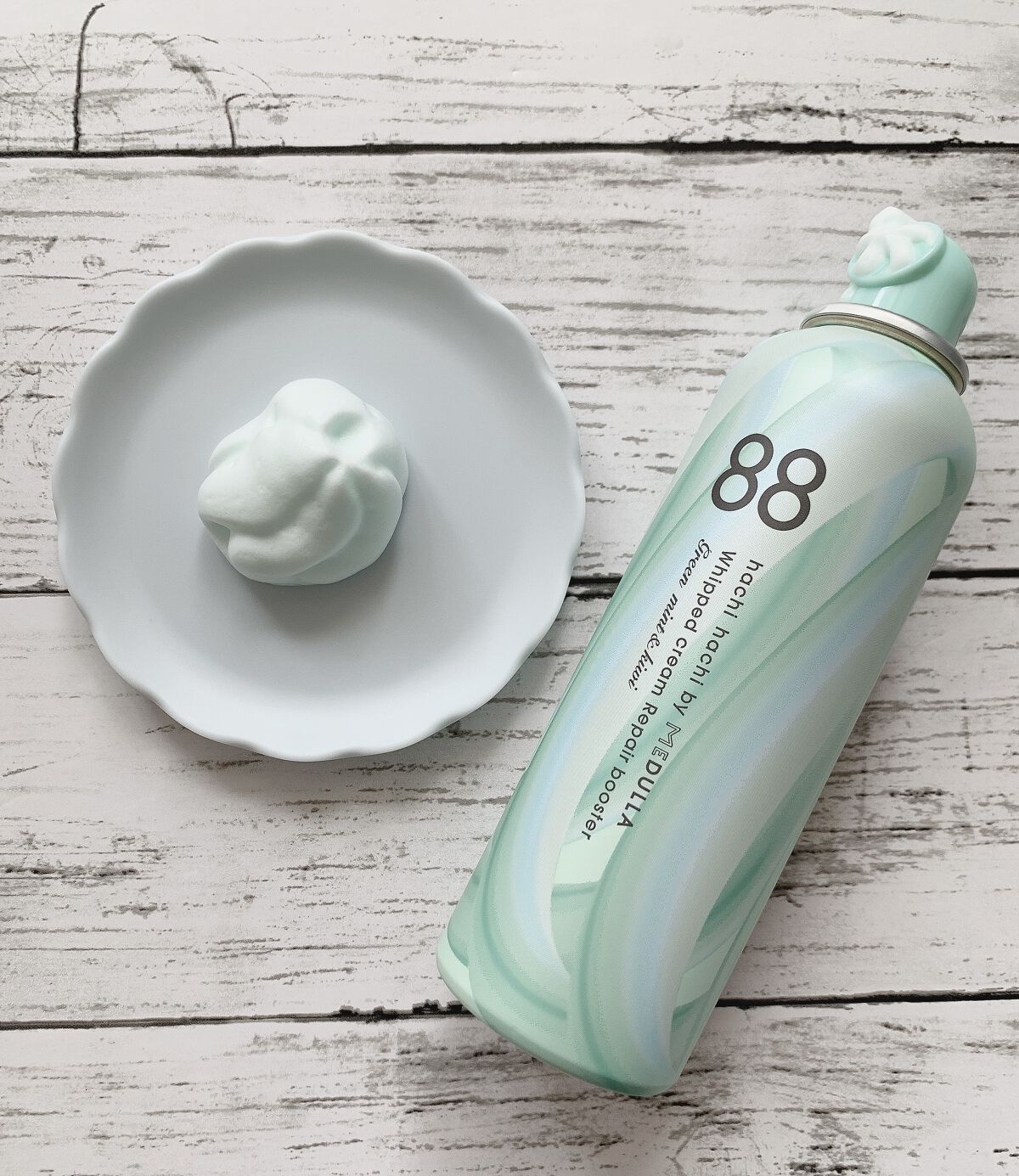 ホイップクリームリペアブースター GREEN MintKiwi/88 by MEDULLA/洗い流すヘアトリートメントを使ったクチコミ（3枚目）
