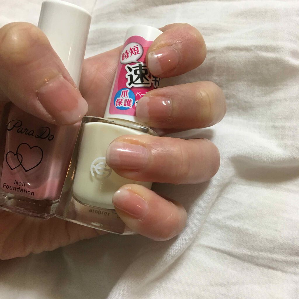 AC クイックドライベース＆ハードナー/AC MAKEUP/ネイルベースコートを使ったクチコミ（2枚目）