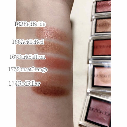 ザ アイシャドウ L 162 Red Bride/ADDICTION/単色アイシャドウを使ったクチコミ(3枚目)