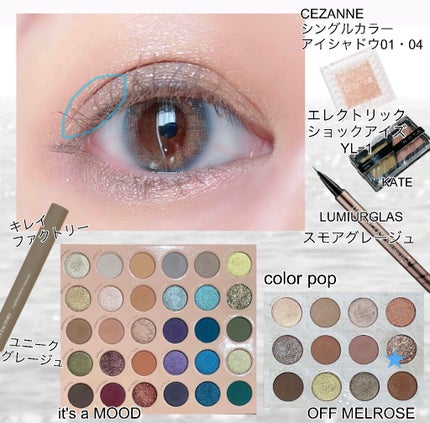 シングルカラーアイシャドウ/CEZANNE/単色アイシャドウを使ったクチコミ(4枚目)