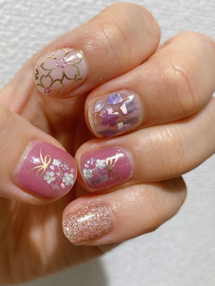 ネイルシール/セリア/ネイルシールを使ったクチコミ(3枚目)