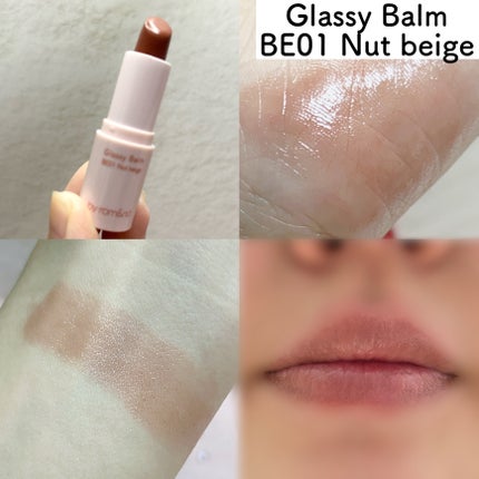 アンドバイロムアンド グラッシーバーム/&nd by rom&nd/口紅を使ったクチコミ(4枚目)