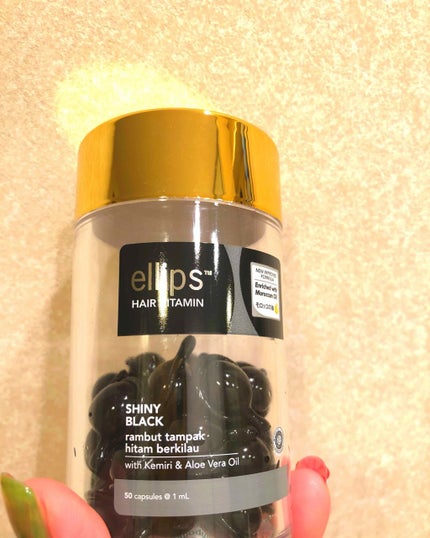 ヘアーオイル【シャイニーブラック】/ellips/ヘアオイルを使ったクチコミ(3枚目)