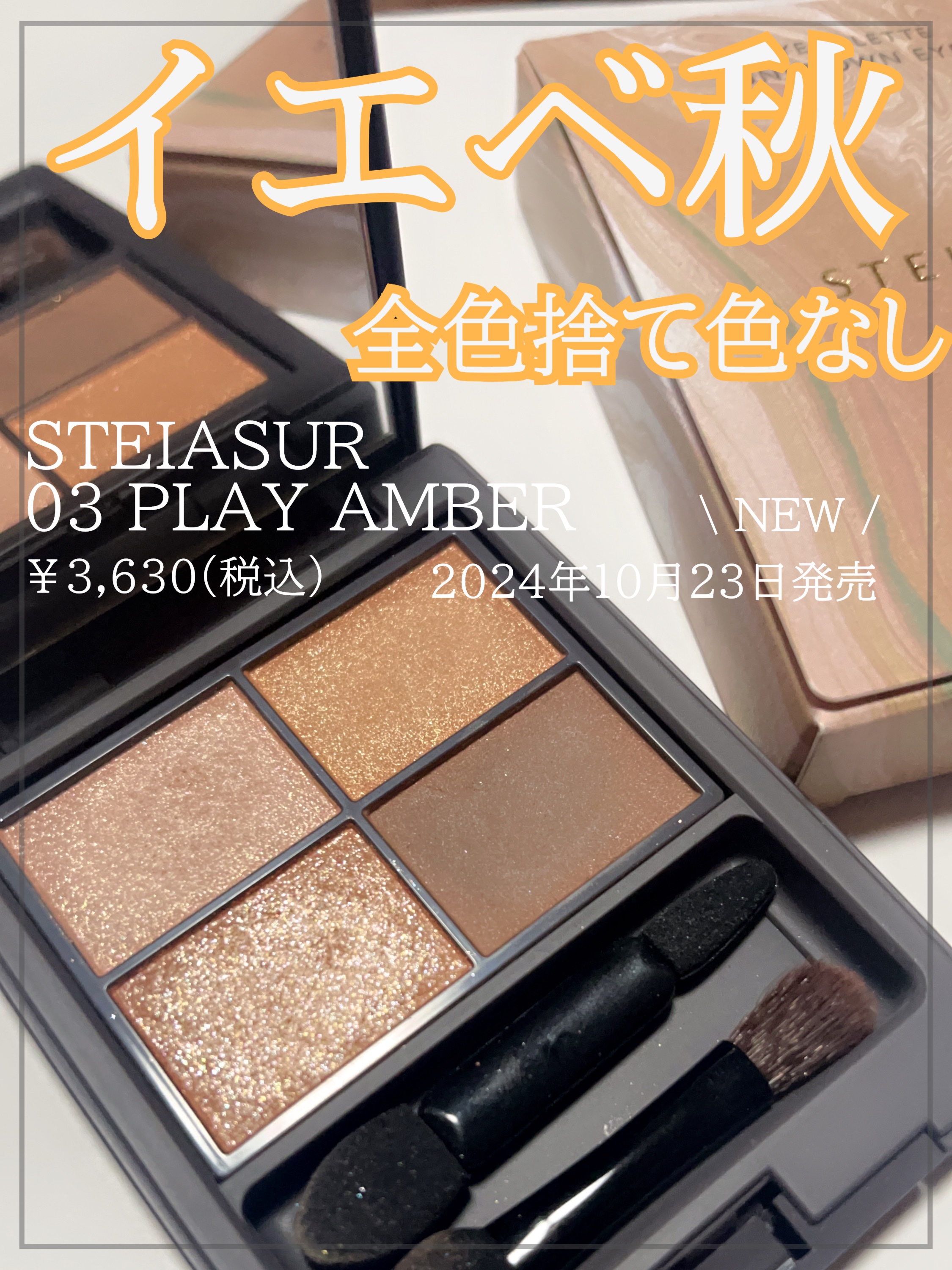 アンノウンアイズ/STEIASUR（ステイアシュール）/アイシャドウパレットを使ったクチコミ（1枚目）