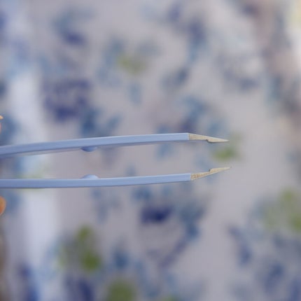 がっちりキャッチ毛抜き(ニュアンスブルー)/貝印/毛抜きを使ったクチコミ(4枚目)